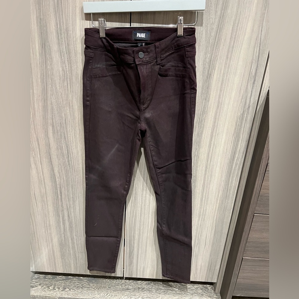Paige coated denim